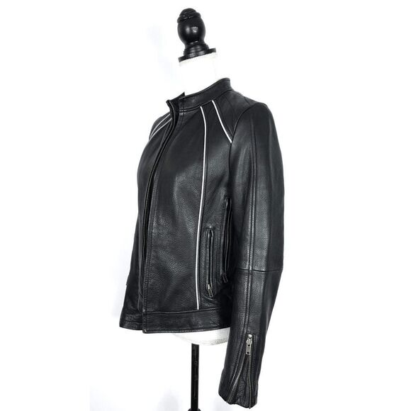 Street Legal Performance 100% Leather Riding Motorcycle Biker Jacket Size Small - Picture 2 of 8